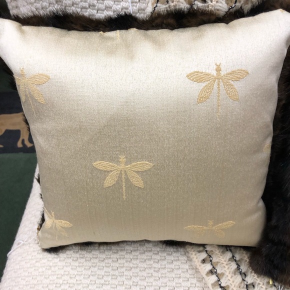 Mink throw pillow only 2 left REPURPOSED - Picture 2 of 4